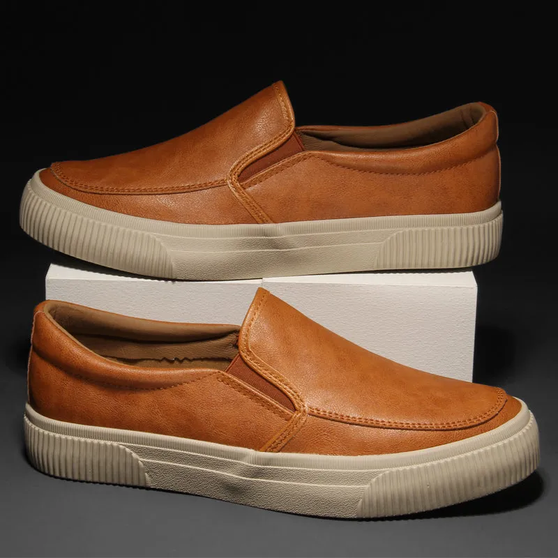 ACE LOW LEATHER SLIP-ONS