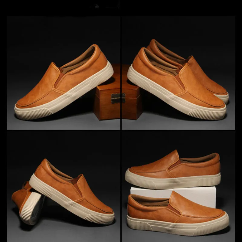 ACE LOW LEATHER SLIP-ONS