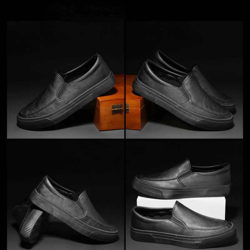 ACE LOW LEATHER SLIP-ONS
