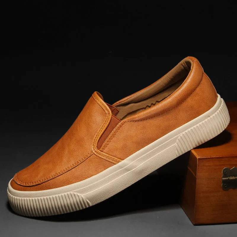ACE LOW LEATHER SLIP-ONS