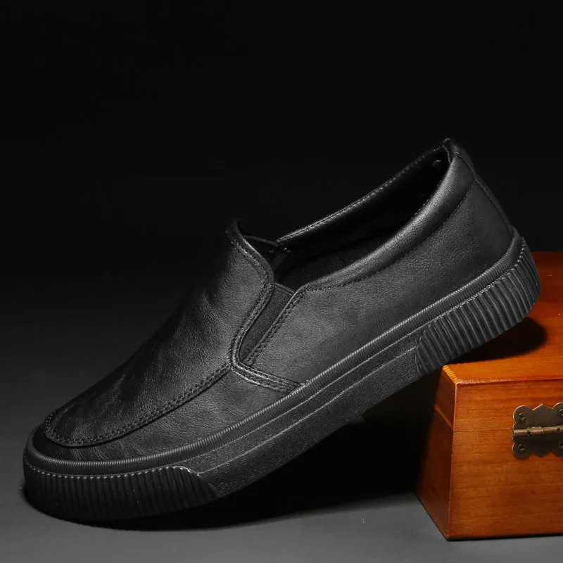 ACE LOW LEATHER SLIP-ONS