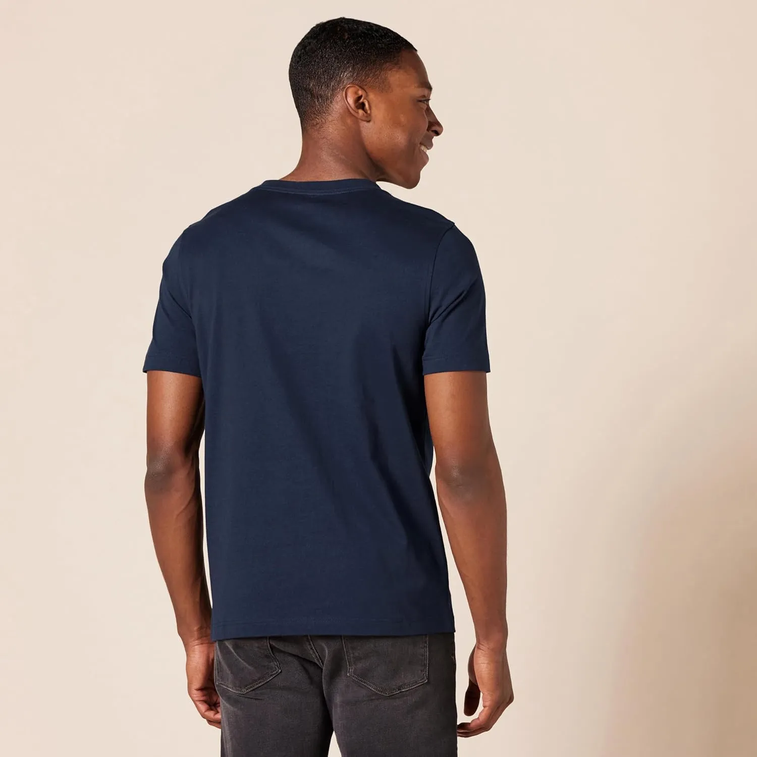 Amazon Essentials Men's Regular-Fit Short-Sleeve Cotton Henley T-Shirt, Pack of 2