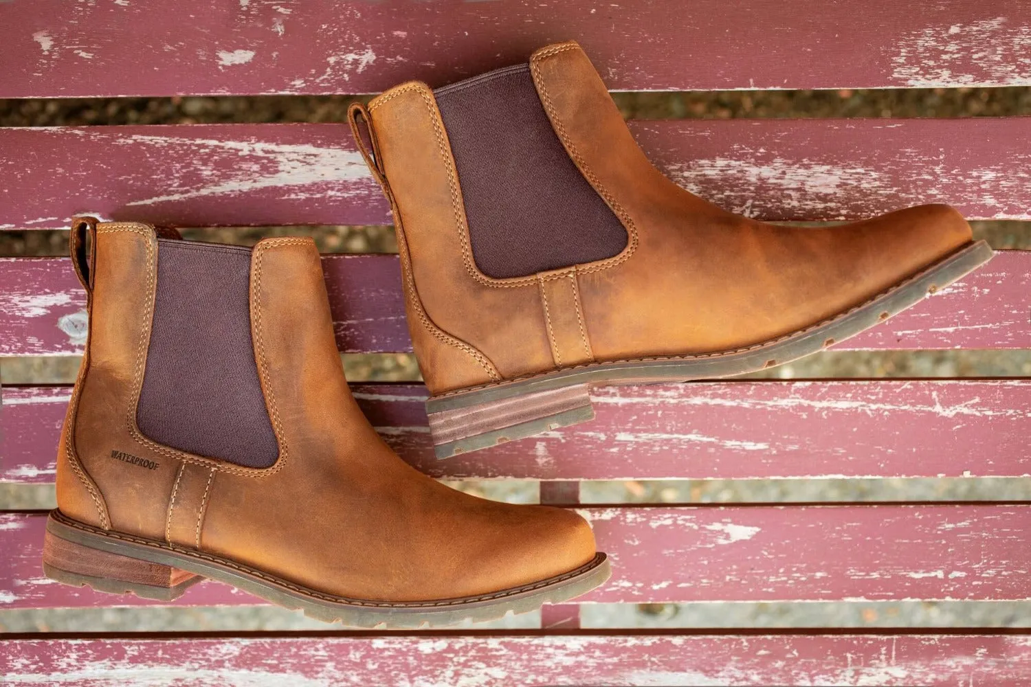 Ariat Women's Wexford H20 Chelsea Boot Weathered Brown