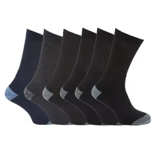 B.U.L 6, 12, 18, 24 Pairs Mens Builders Construction Work Garden Heavy Duty Work Socks Footwear Support Heel & Toe Multipack Size 6-11 UK/EU 39-45
