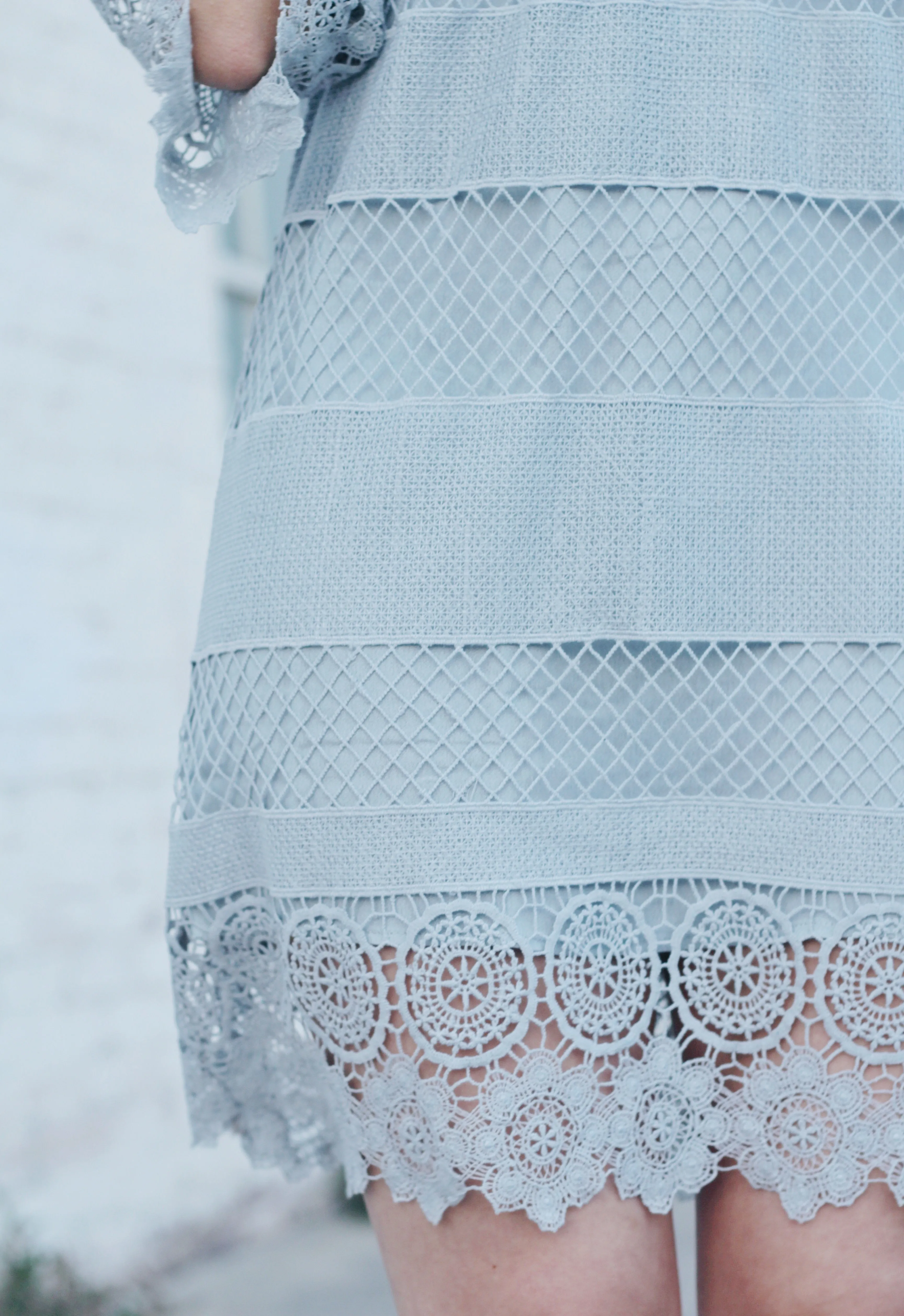 Cara Crochet Mini Dress
