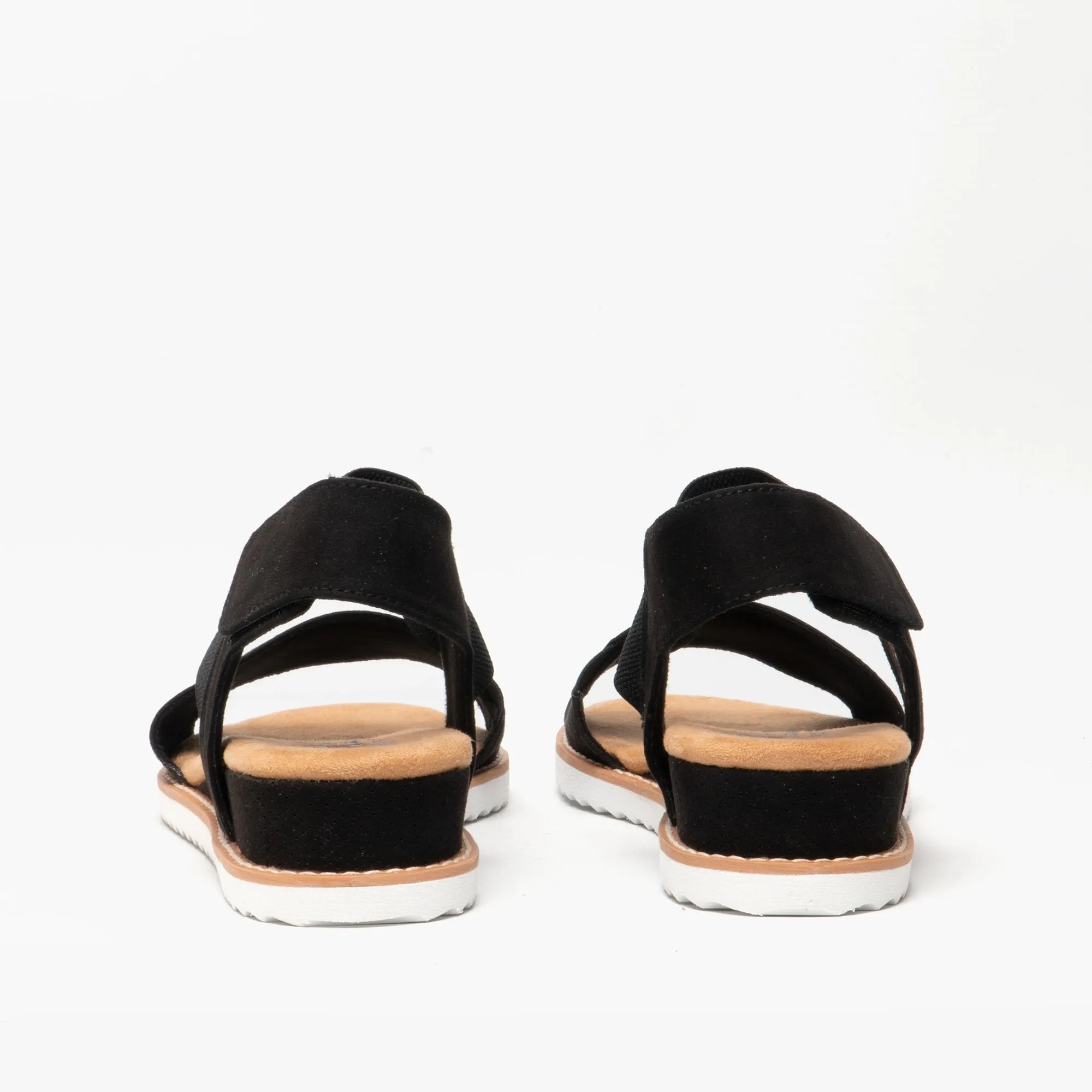 DESERT KISS Ladies Wedge Heel Sandals Black