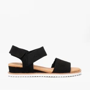 DESERT KISS Ladies Wedge Heel Sandals Black