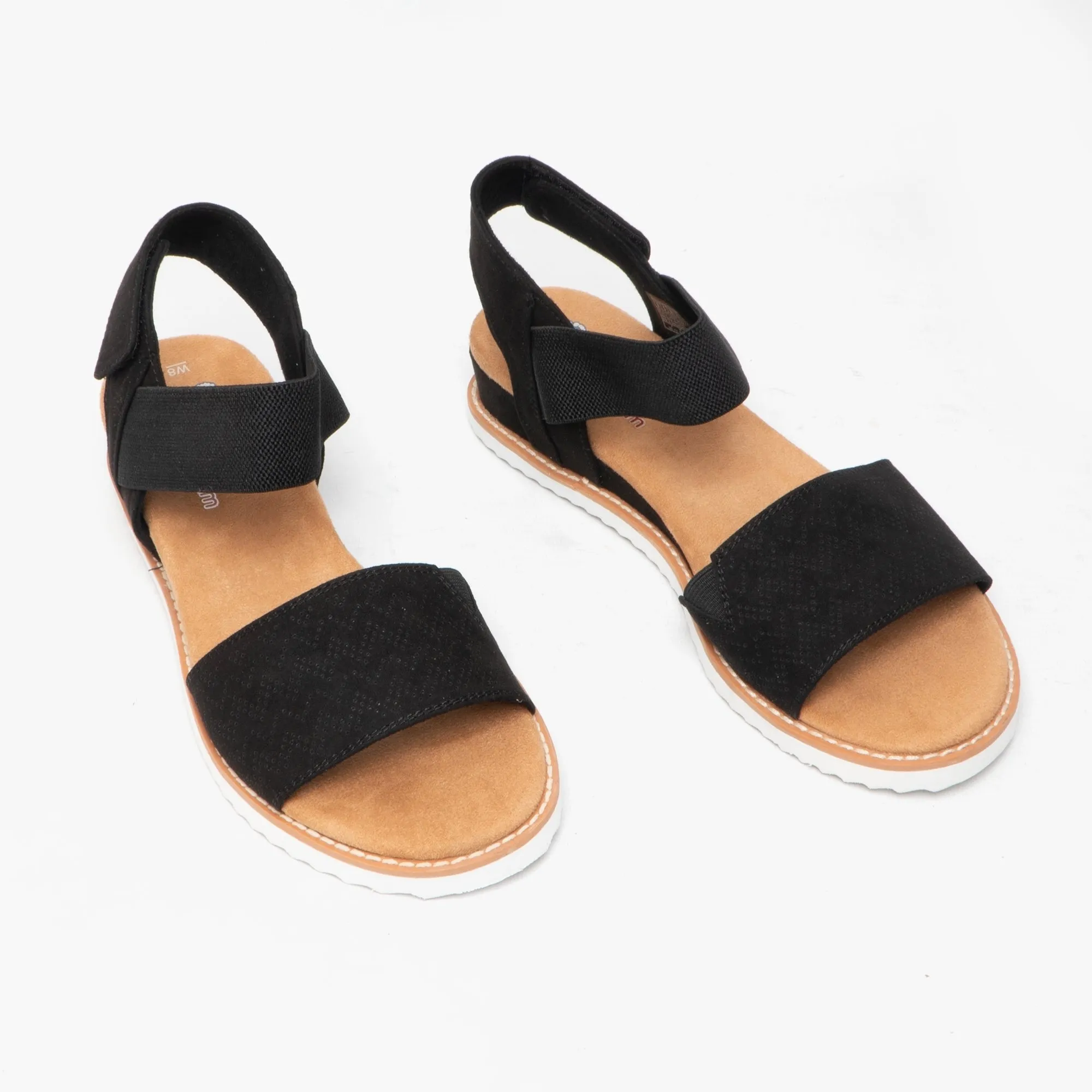 DESERT KISS Ladies Wedge Heel Sandals Black