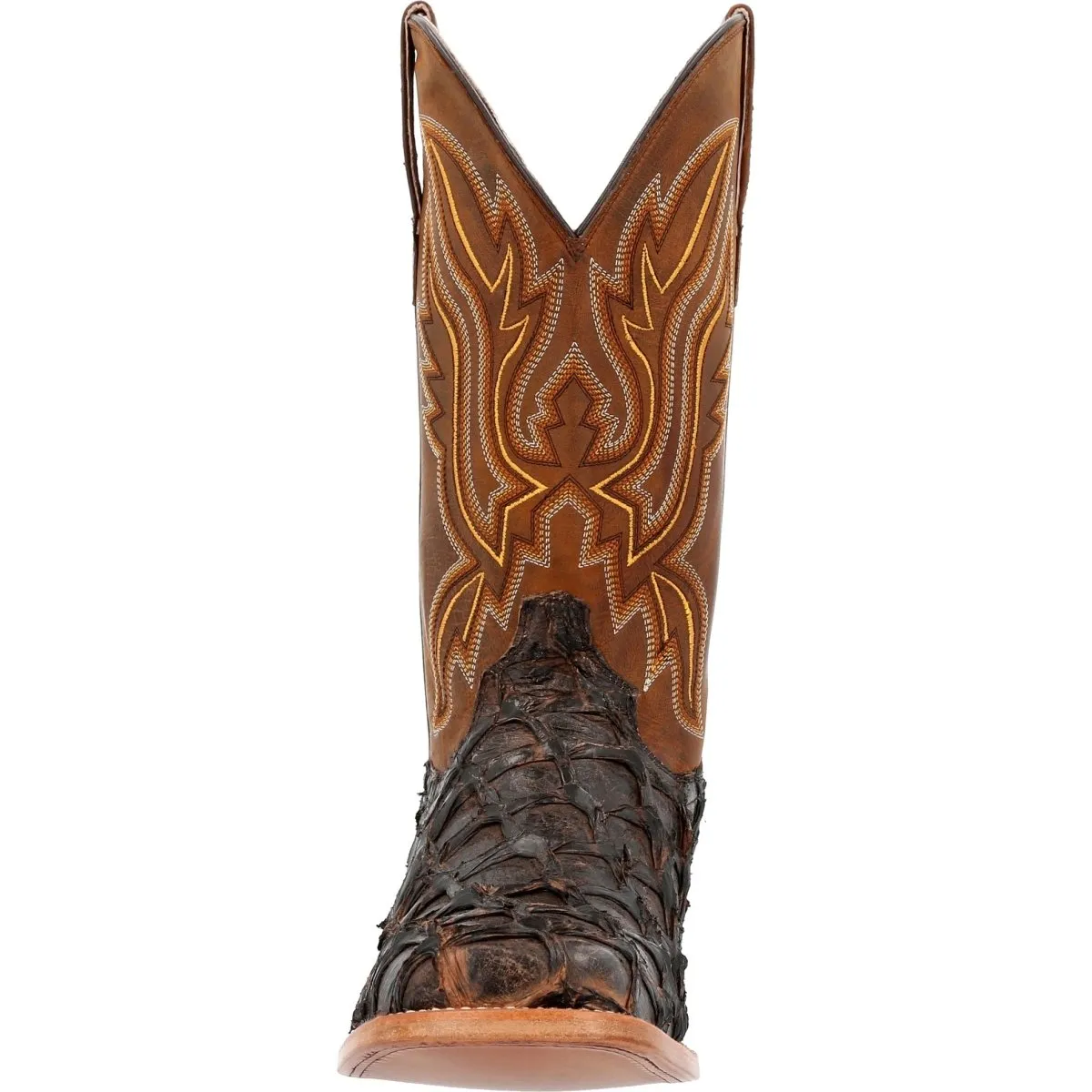 Durango Premium Exotics Men's Western Boots Ddb0380 In Dark Brown Pirarucu