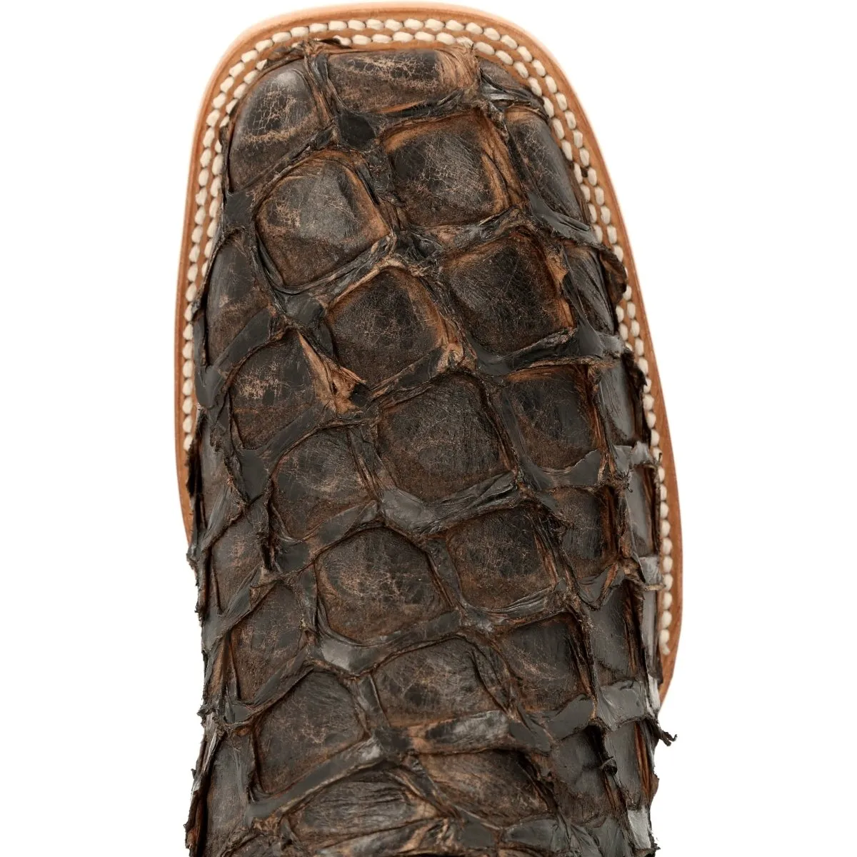Durango Premium Exotics Men's Western Boots Ddb0380 In Dark Brown Pirarucu