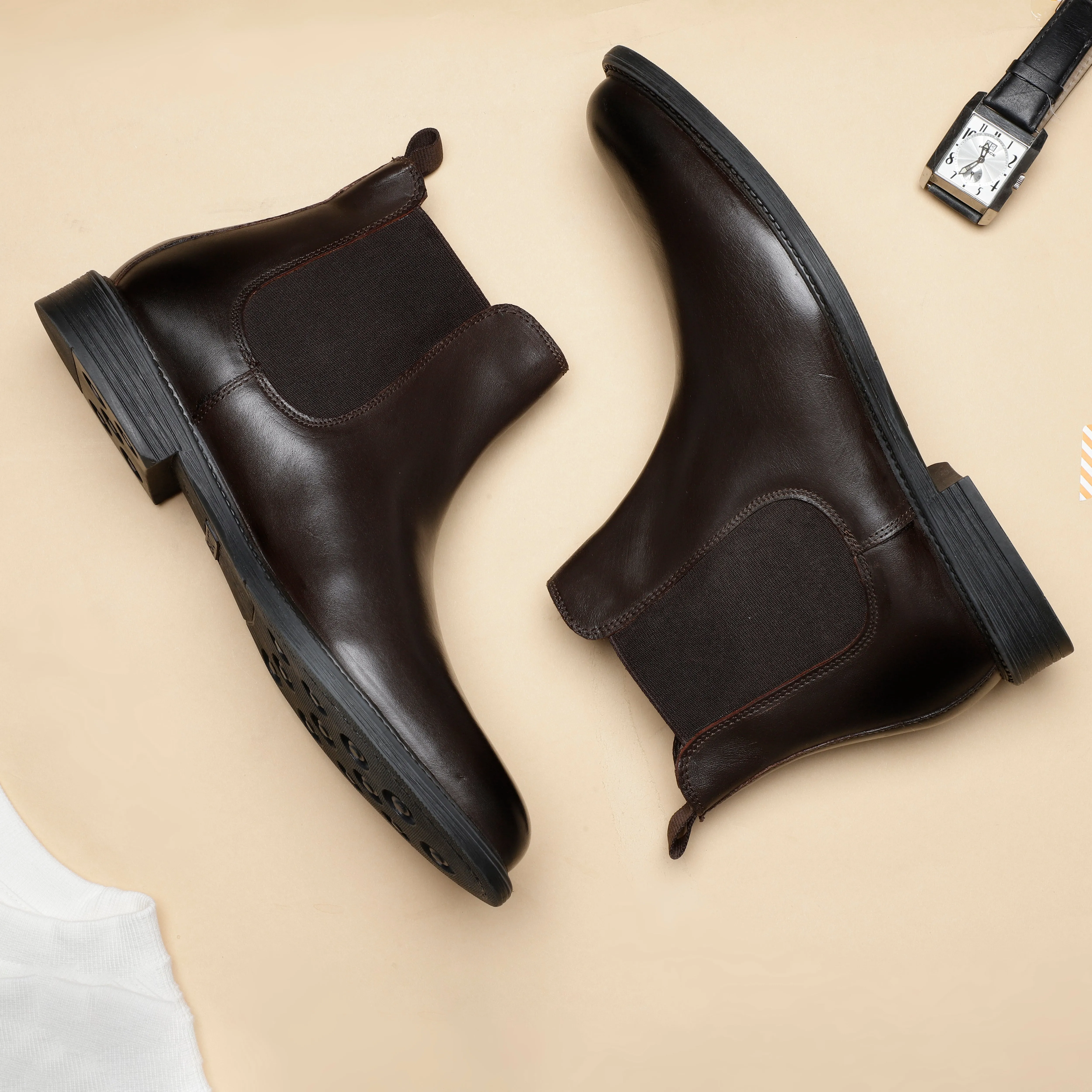 Enzo Classic Leather Chelsea Boots