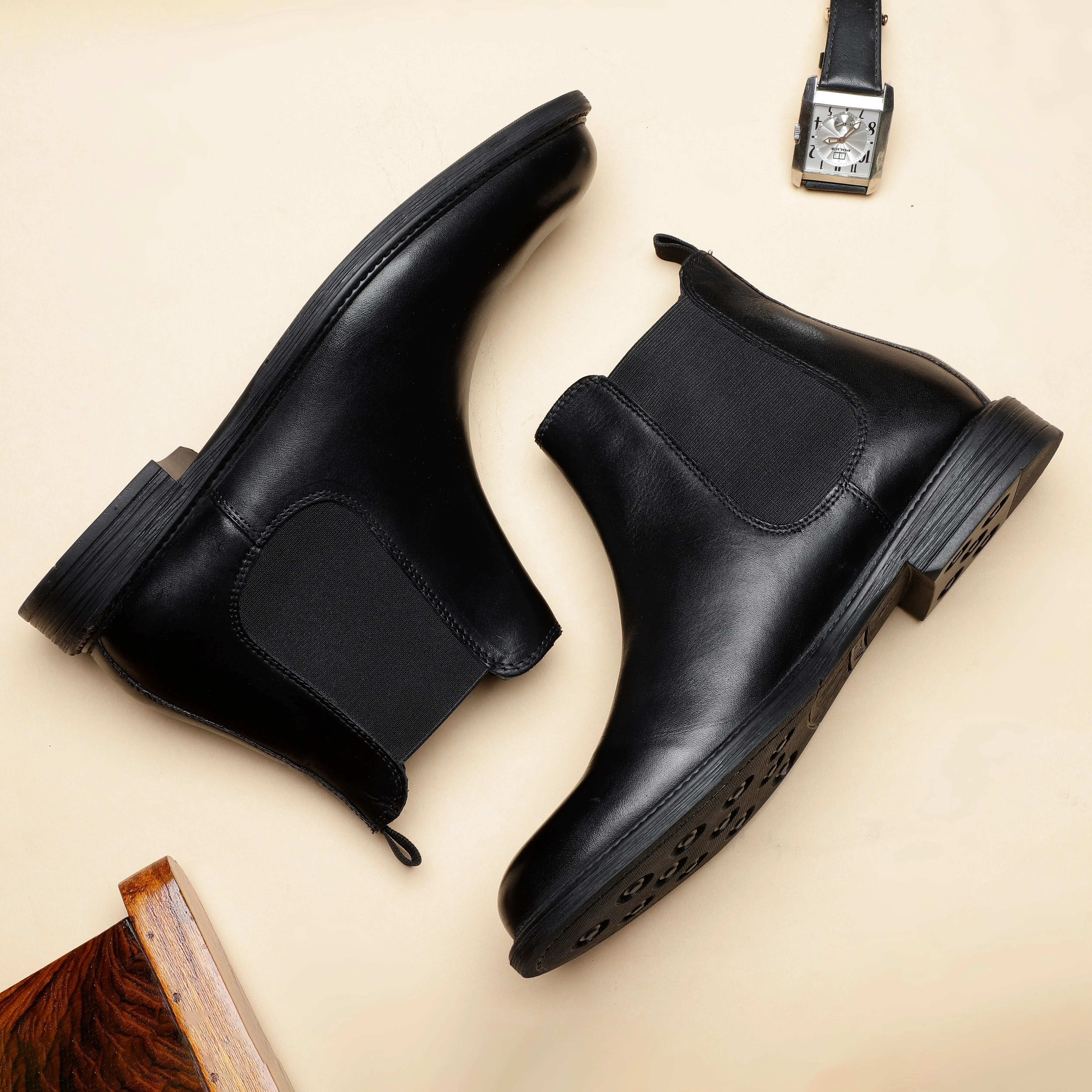 Enzo Classic Leather Chelsea Boots