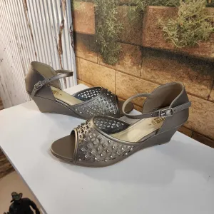 Grey Casual Sandals in Wedge