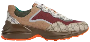 Gucci Rhyton 'Beige Brick Red' Sneakers for Men