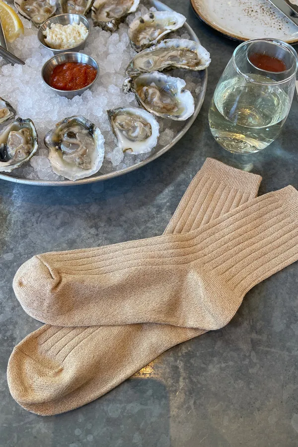 Her Socks | Champagne Glitter