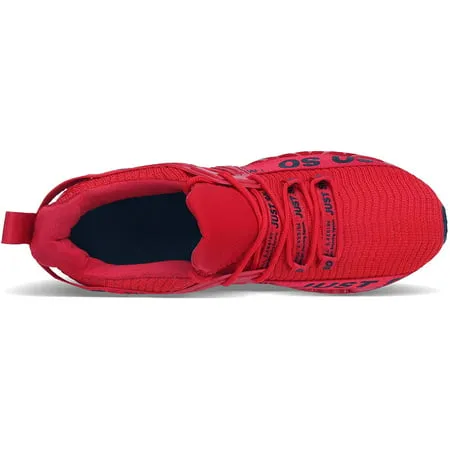MAYZERO Just so so Mens Athletic Walking Blade Running Sports ShoesRed&Black,