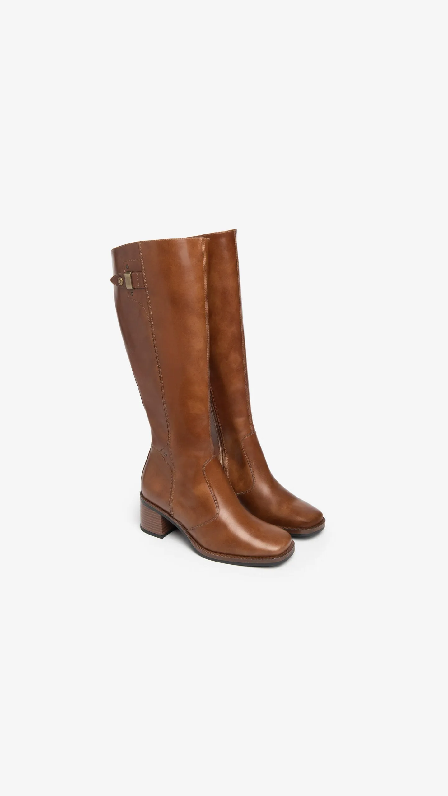 NEROGIARDINI WOMAN LEATHER BOOTS IN BROWN