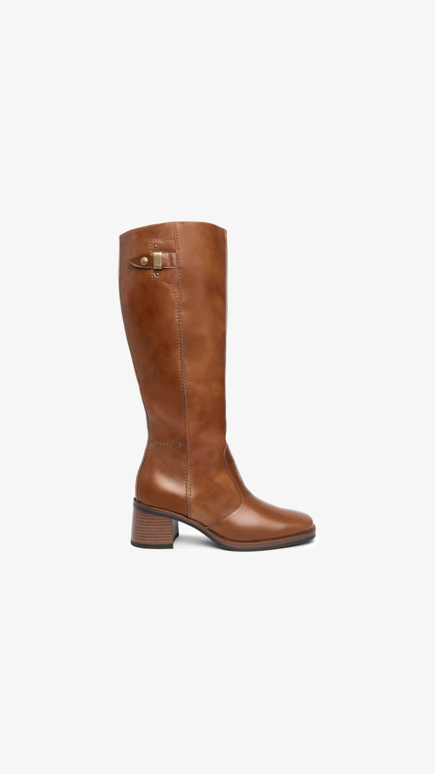 NEROGIARDINI WOMAN LEATHER BOOTS IN BROWN