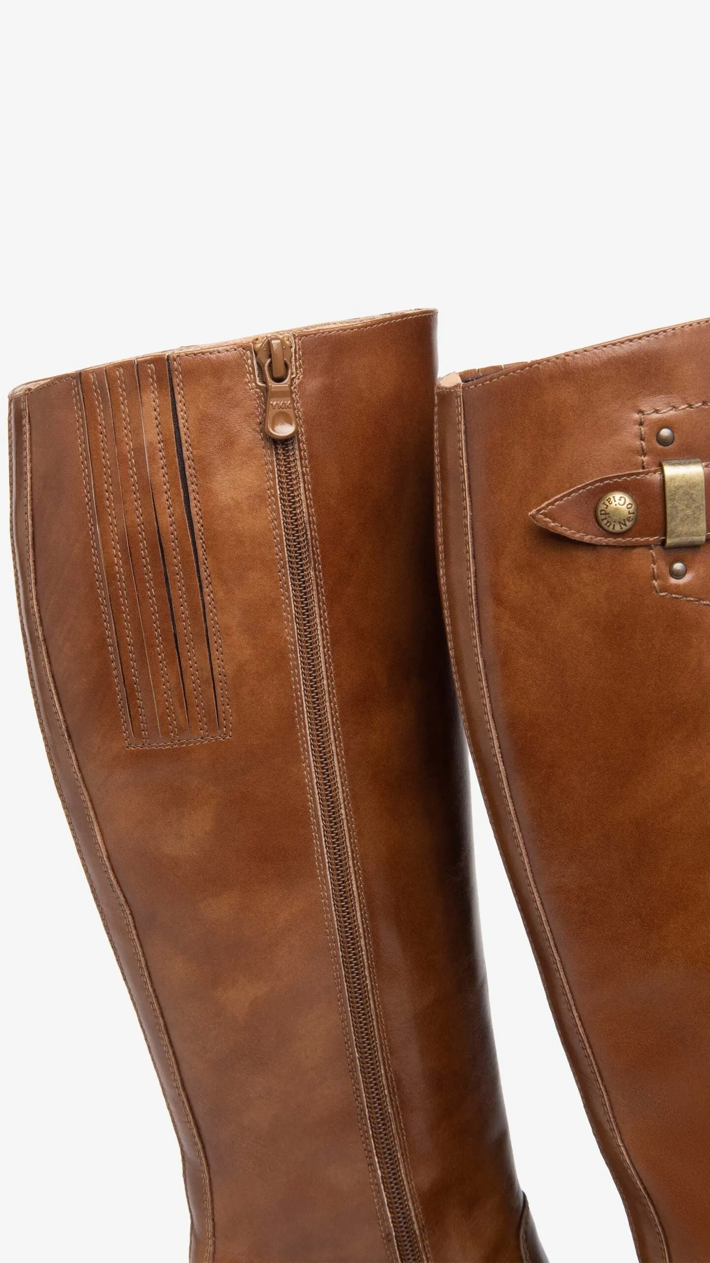 NEROGIARDINI WOMAN LEATHER BOOTS IN BROWN