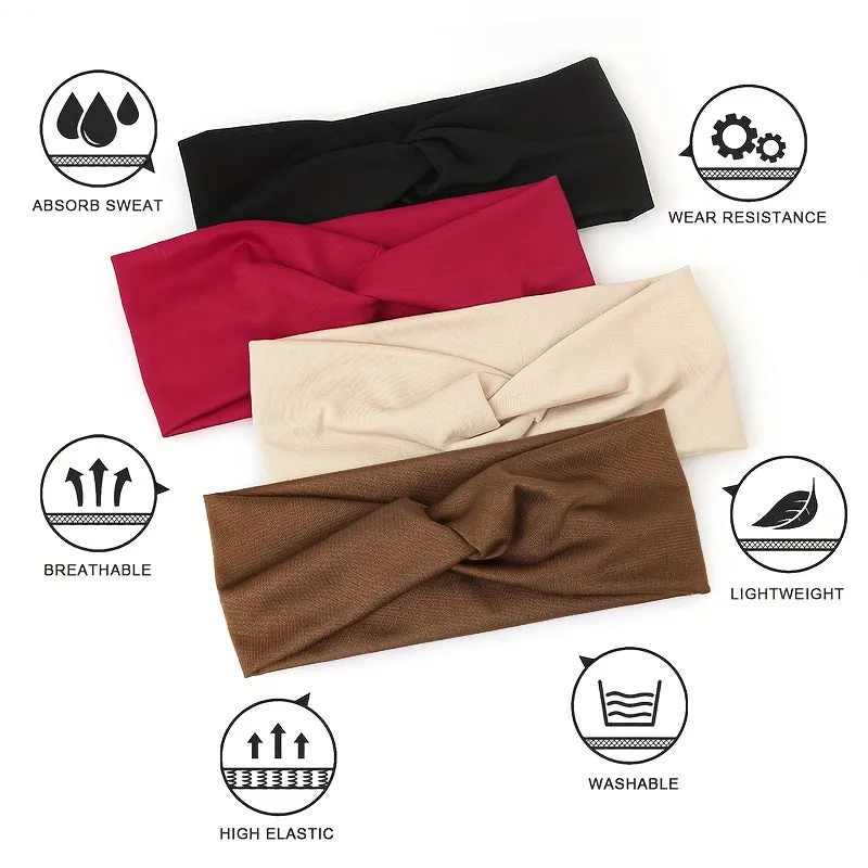 NonSlip Twist Knot Headband for Stylish and SweatFree Hair