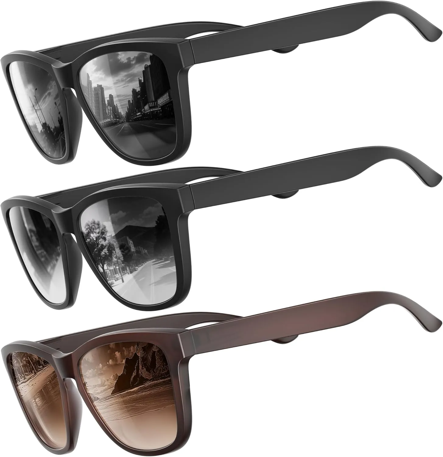 Polarized Sunglasses for Mens Womens - Fashion Men Sun Glasses Shades for Driving Golf Fishing Lightweight
