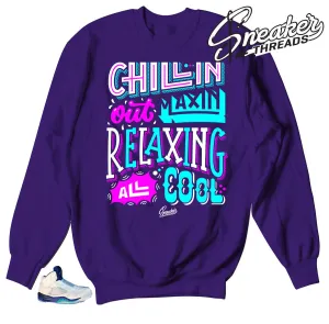 Retro 5 Grape Chilling Sweater