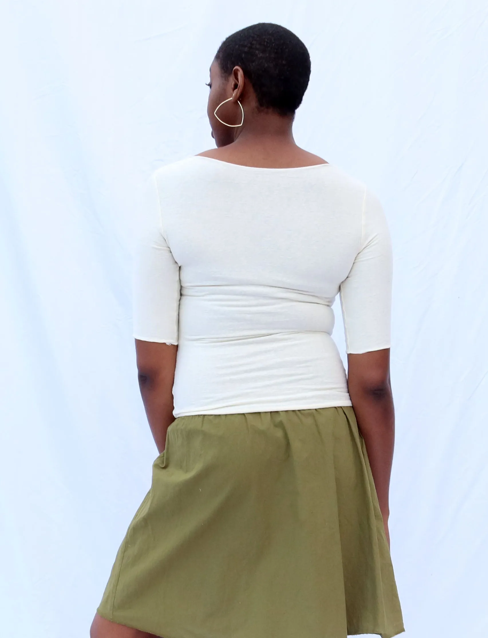 Slip Simplicity Cropped Shirt