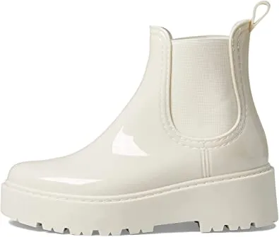 Steve Madden Sahara Bone Waterproof Pull On Round Toe Heel Rain Boots Snow Boots