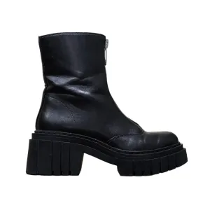 Stradivarius Zip Front Chelsea Boots in Black Size UK 5 / EU 38 / US 7