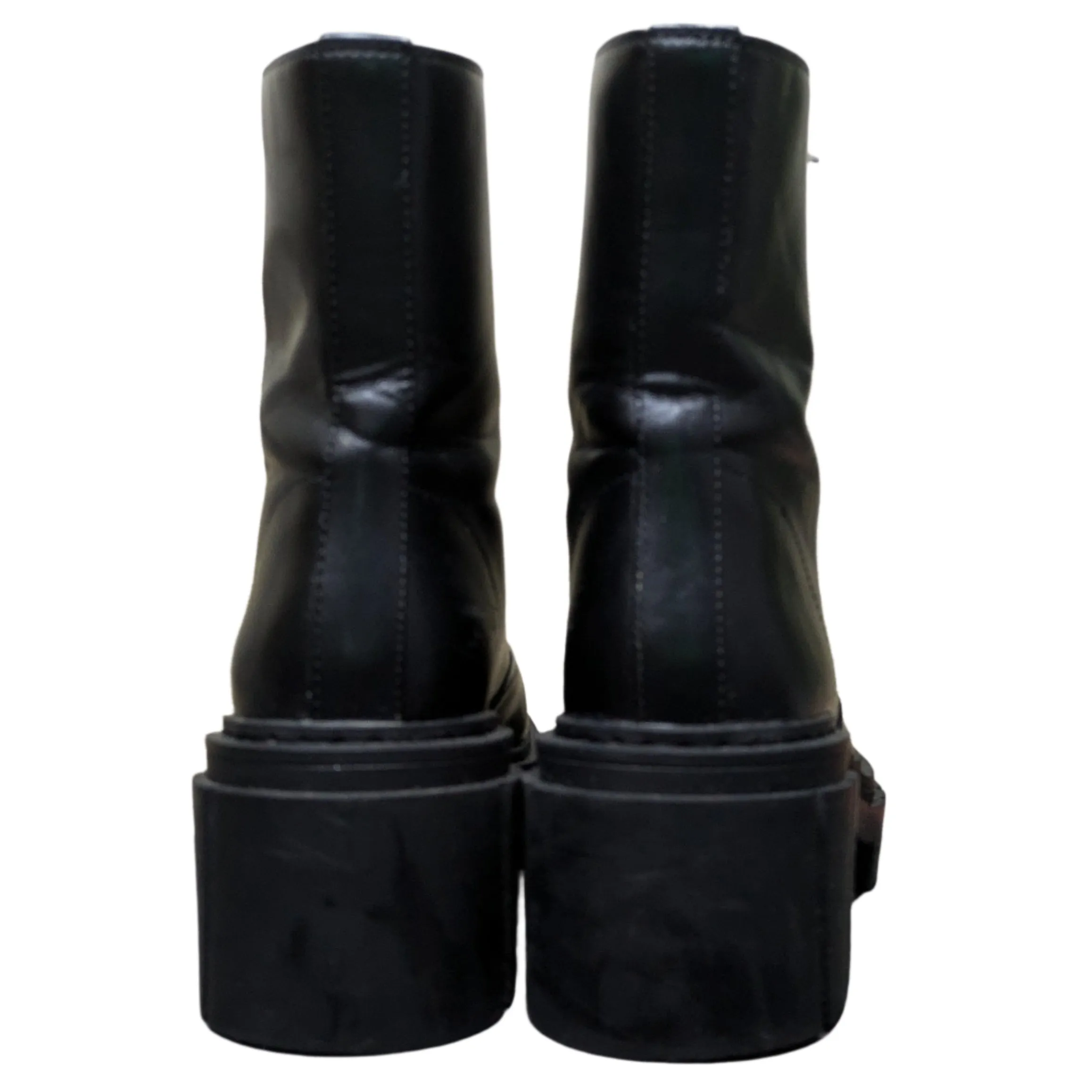 Stradivarius Zip Front Chelsea Boots in Black Size UK 5 / EU 38 / US 7