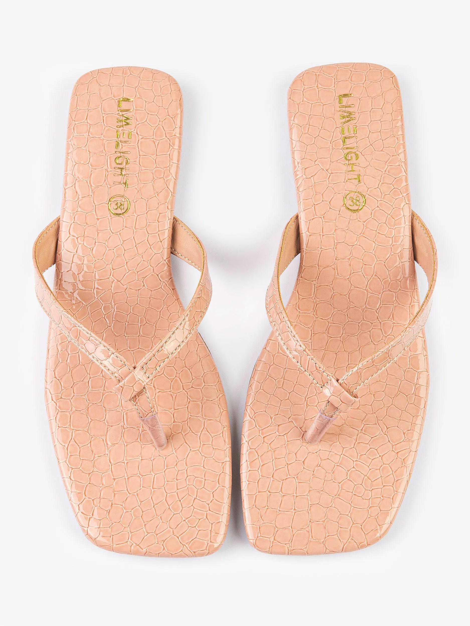 Textured Flip Flops