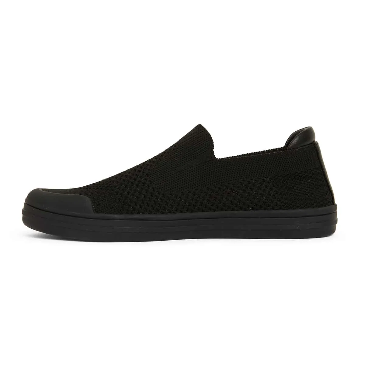 Veneto Sneaker in Black On Black Fabric