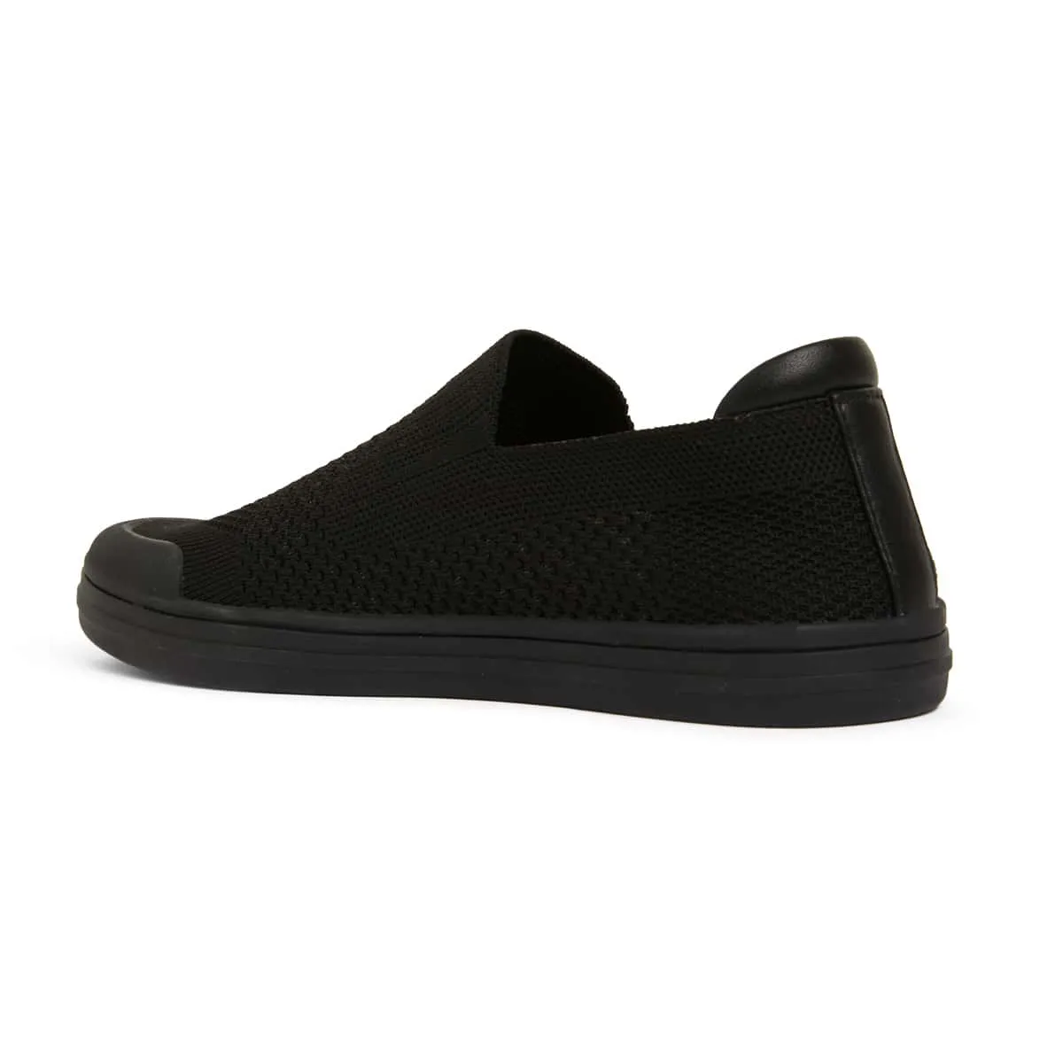 Veneto Sneaker in Black On Black Fabric